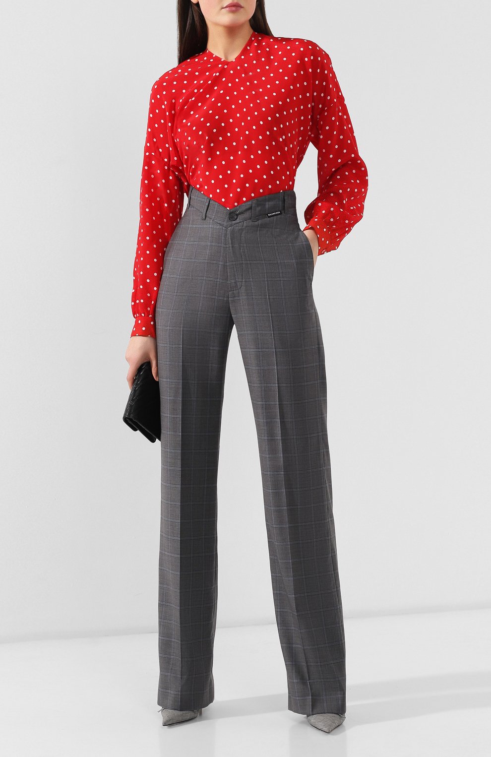 Брюки из смеси шерсти и шелка BALENCIAGA, арт. 583798/TFT05, фото 2