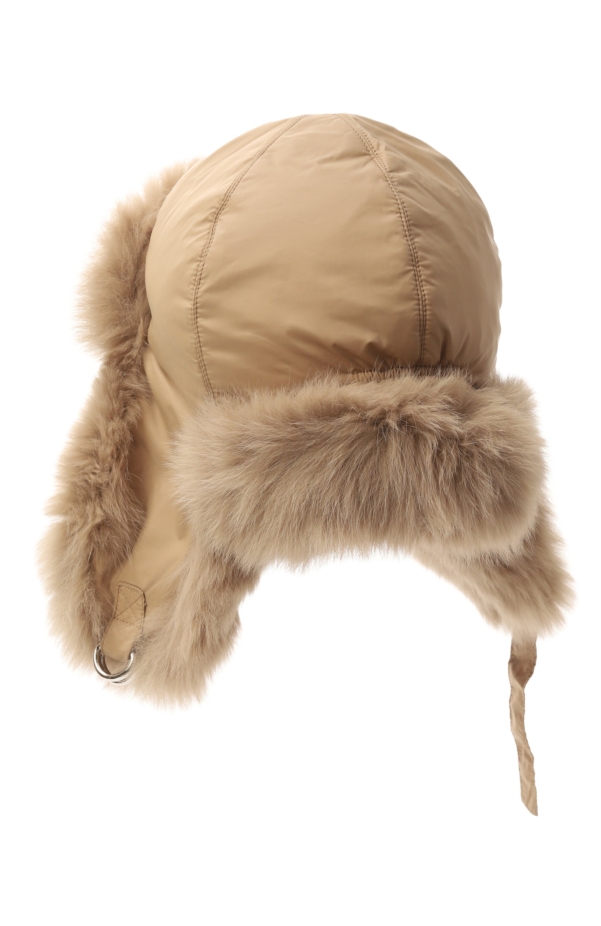 Пуховая шапка-ушанка с отделкой из песца YVES SALOMON ENFANT, арт. 23WEA015XXD0XW, фото 2