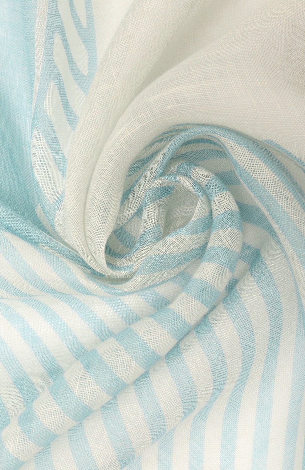 Льняная шаль GIORGIO ARMANI голубого цвета по цене 49950 руб., арт. GW000095/AF10161, фото 3 Льняная шаль GIORGIO ARMANI, арт. GW000095/AF10161, фото 3