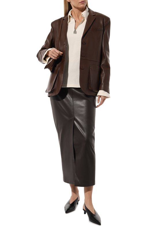 Кожаные туфли Jil Sander J15WP0128/P6521 Чёрный  J15WP0128/P6521 Фото 2