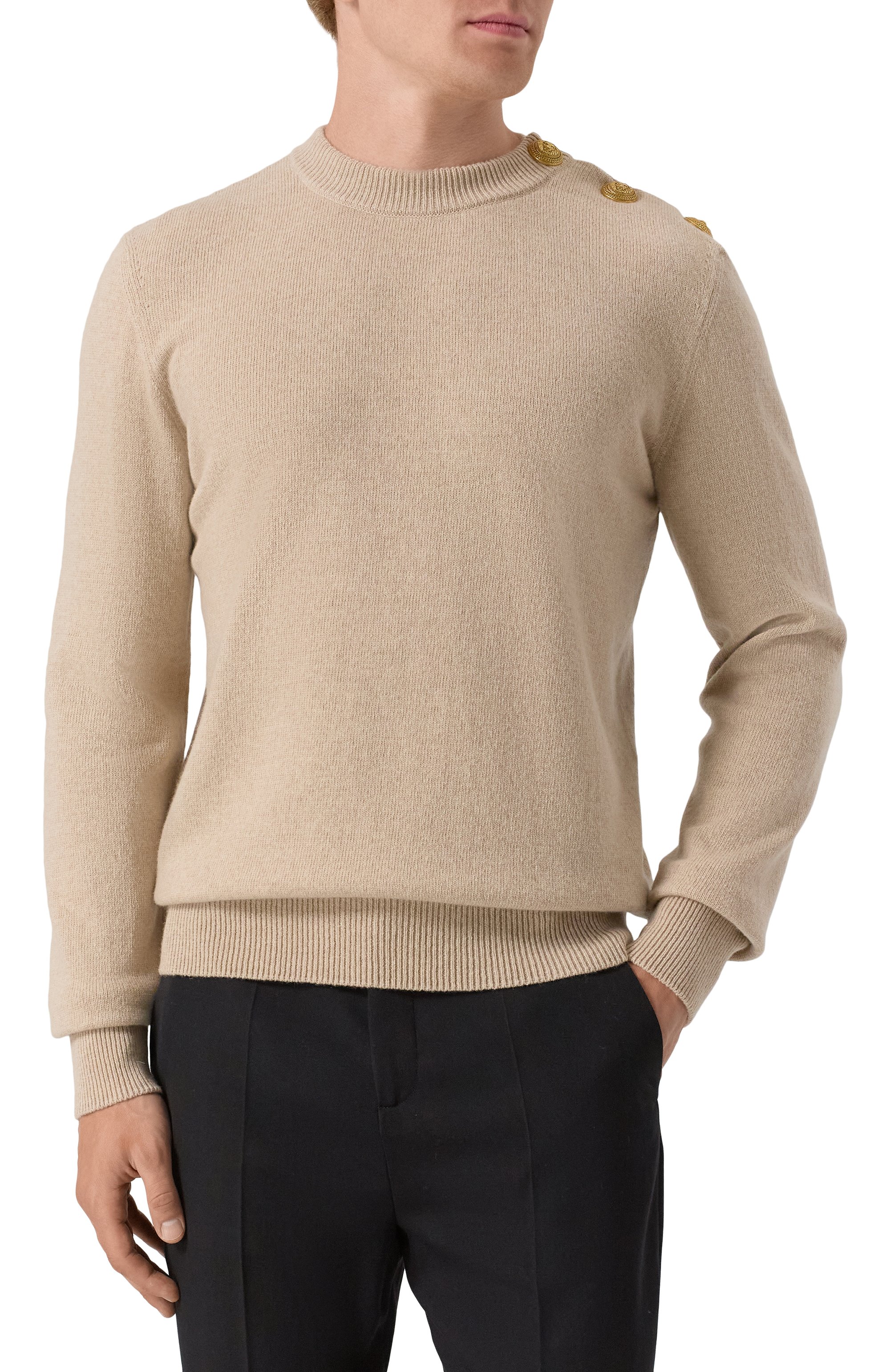 Джемпер из кашемира и шерсти BALMAIN, арт. FH1KD010/KI87, фото 3