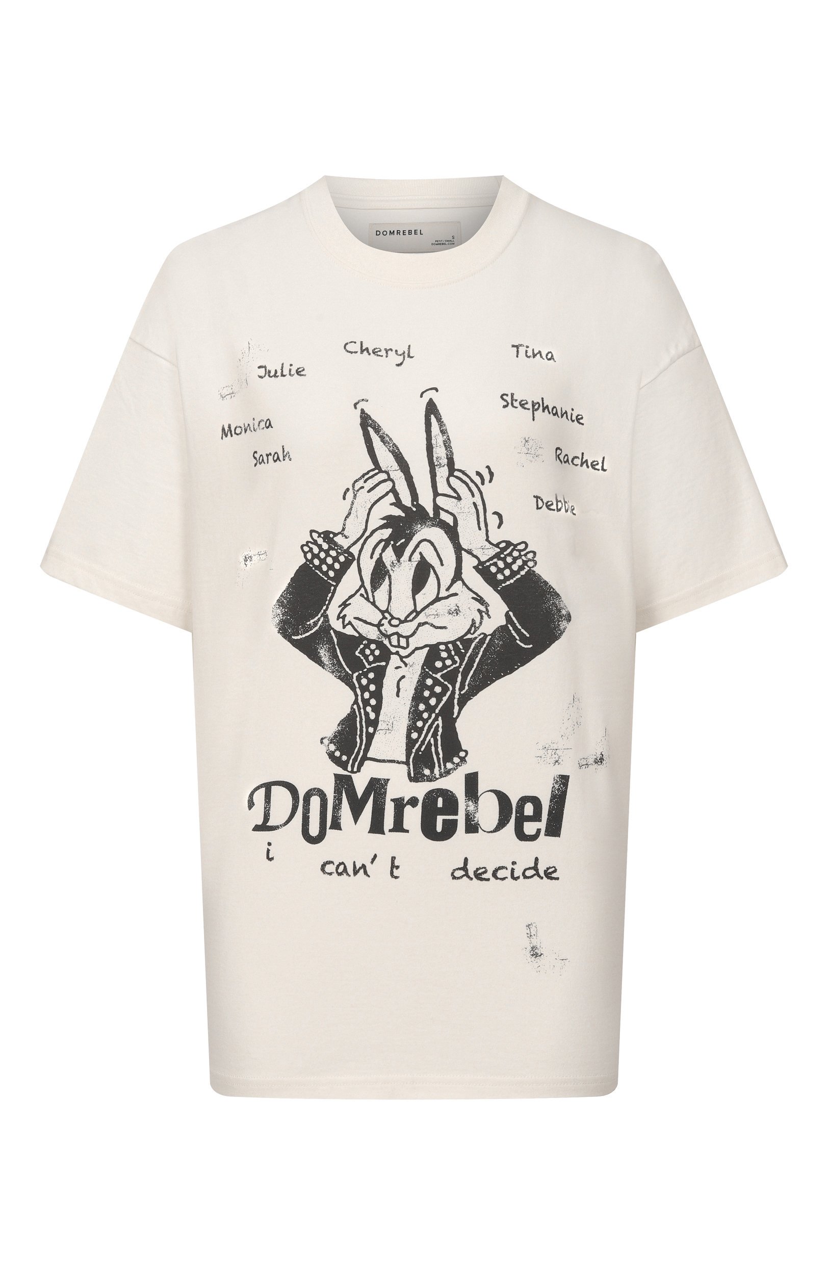 Хлопковая футболка DOMREBEL белого цвета по цене 22100 руб., арт. DECISI0NS/T-SHIRT, фото 1 Хлопковая футболка DOMREBEL, арт. DECISI0NS/T-SHIRT, фото 1