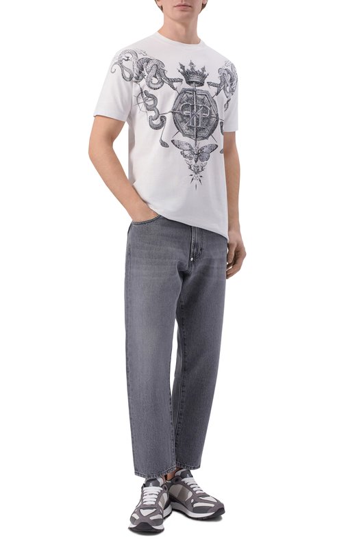 Комбинированные кроссовки Titan Edge Philipp Plein SAFS MSC4074 PLE022N Серый  SAFS MSC4074 PLE022N Фото 2