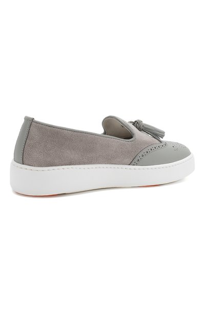 Замшевые слипоны SANTONI, арт. WBCE60390BARCDDVG50, фото 4