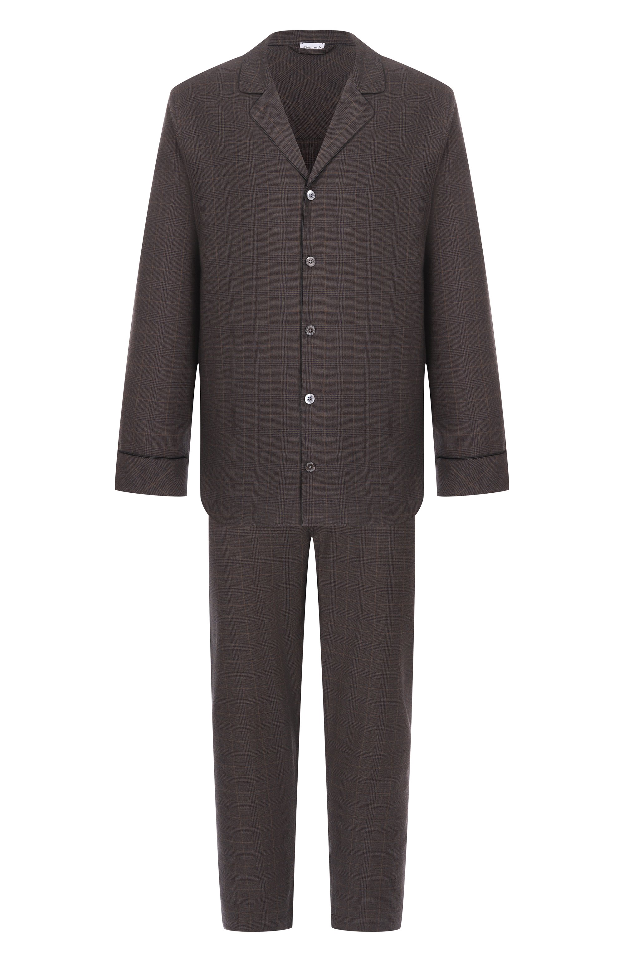 Пижама из хлопка и шерсти ZIMMERLI, арт. 4600-21001, фото 1