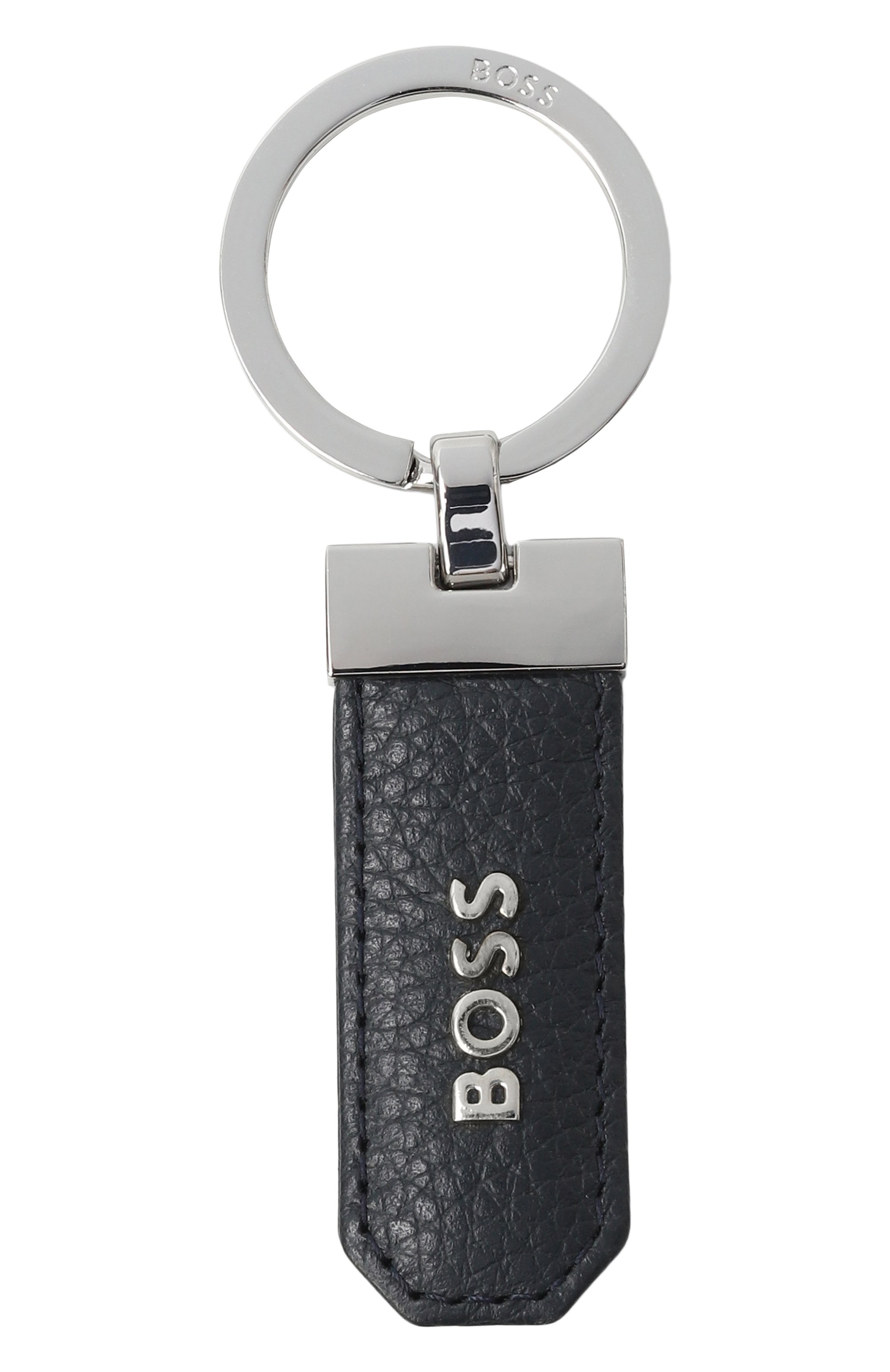 Комплект из футляра для кредитных карт и брелока BOSS темно-синего цвета по цене 16250 руб., арт. HBPA00027M, фото 5 Комплект из футляра для кредитных карт и брелока BOSS, арт. HBPA00027M, фото 5