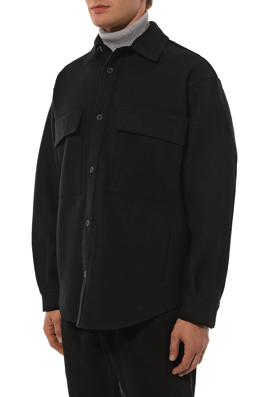 Шерстяная куртка-рубашка TRANSIT, арт. CFUTRYL212, фото 3