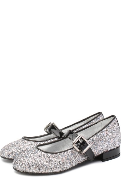 Туфли с глиттером и лаковым ремешком SIMONETTA, арт. 51055/36-41, фото 1