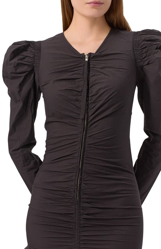 Хлопковое платье Isabel Marant Etoile 25PR00685FA/C1J06E Чёрный  25PR00685FA/C1J06E Фото 5