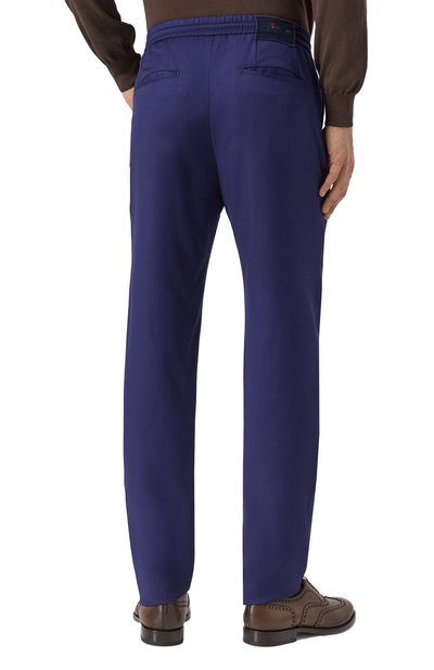 Шерстяные брюки KITON темно-синего цвета по цене 175500 руб., арт. UP1LACK0630F04, фото 4 Шерстяные брюки KITON, арт. UP1LACK0630F04, фото 4
