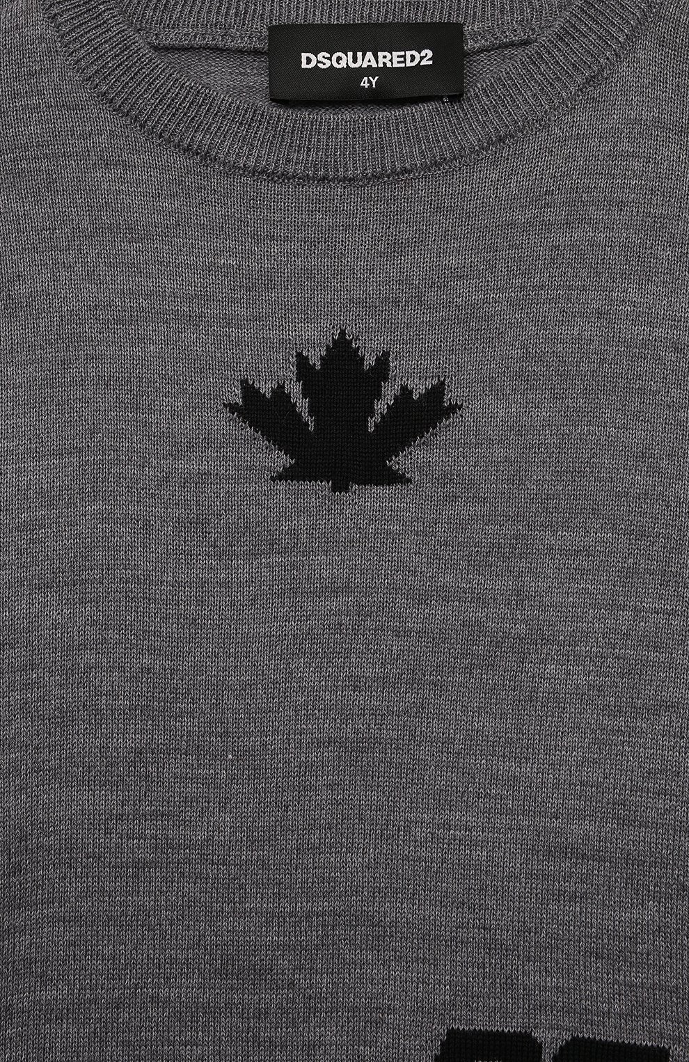 Пуловер DSQUARED2 серого цвета по цене 19950 руб., арт. DQ2453/D003F, фото 3 Пуловер DSQUARED2, арт. DQ2453/D003F, фото 3