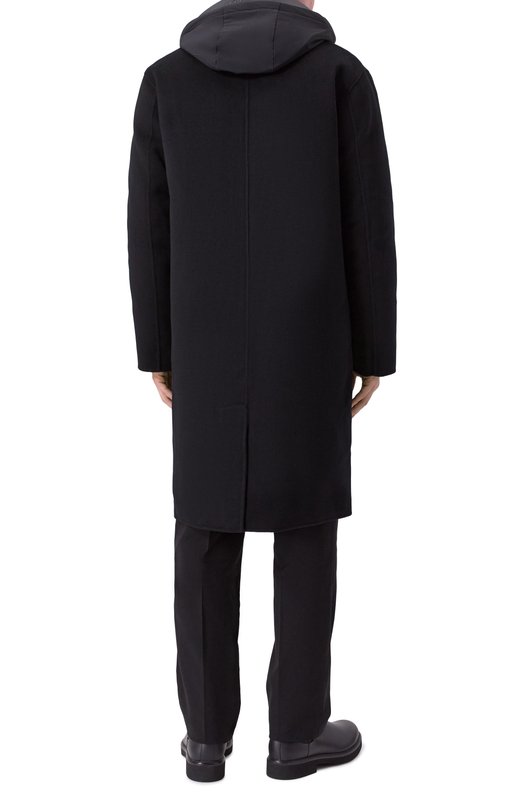 Шерстяное пальто с пуховой подстежкой Rudsak 6124503/DRAL Чёрный  6124503/DRAL Фото 4