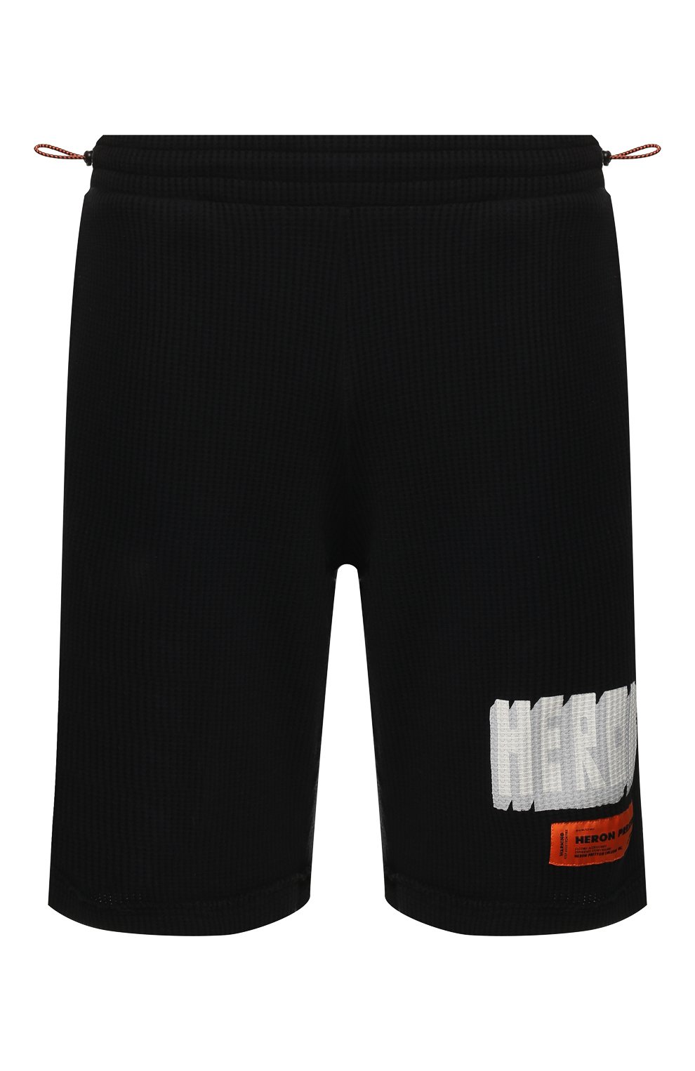 Хлопковые шорты HERON PRESTON черного цвета по цене 21950 руб., арт. HMCI004S208970131001, фото 1 Хлопковые шорты HERON PRESTON, арт. HMCI004S208970131001, фото 1