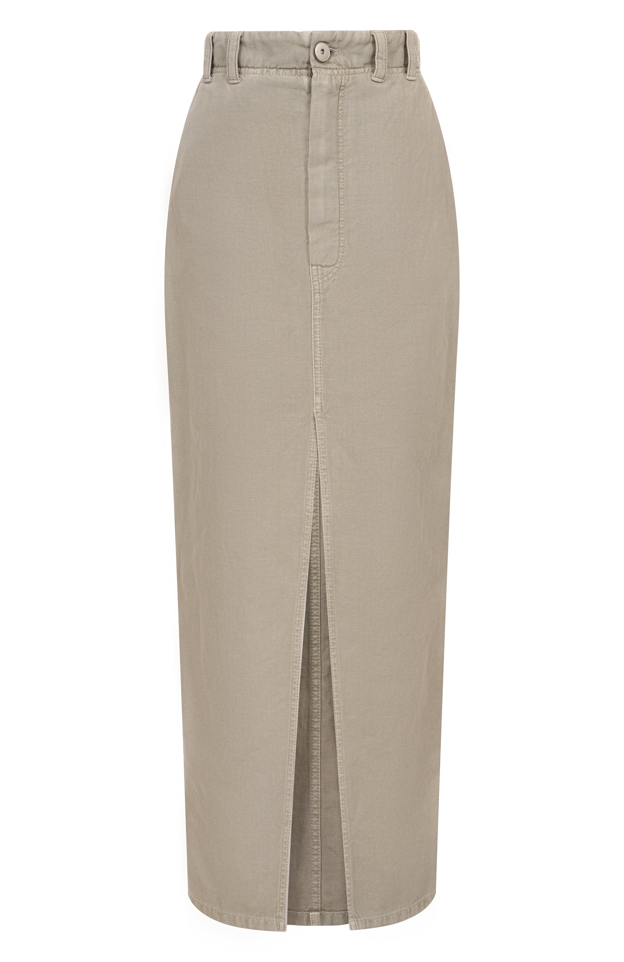 Юбка из хлопка и льна BRUNELLO CUCINELLI, арт. ML996G3822, фото 1