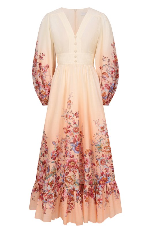 Хлопковое платье Zimmermann 6875DRS261 Кремовый 6875DRS261