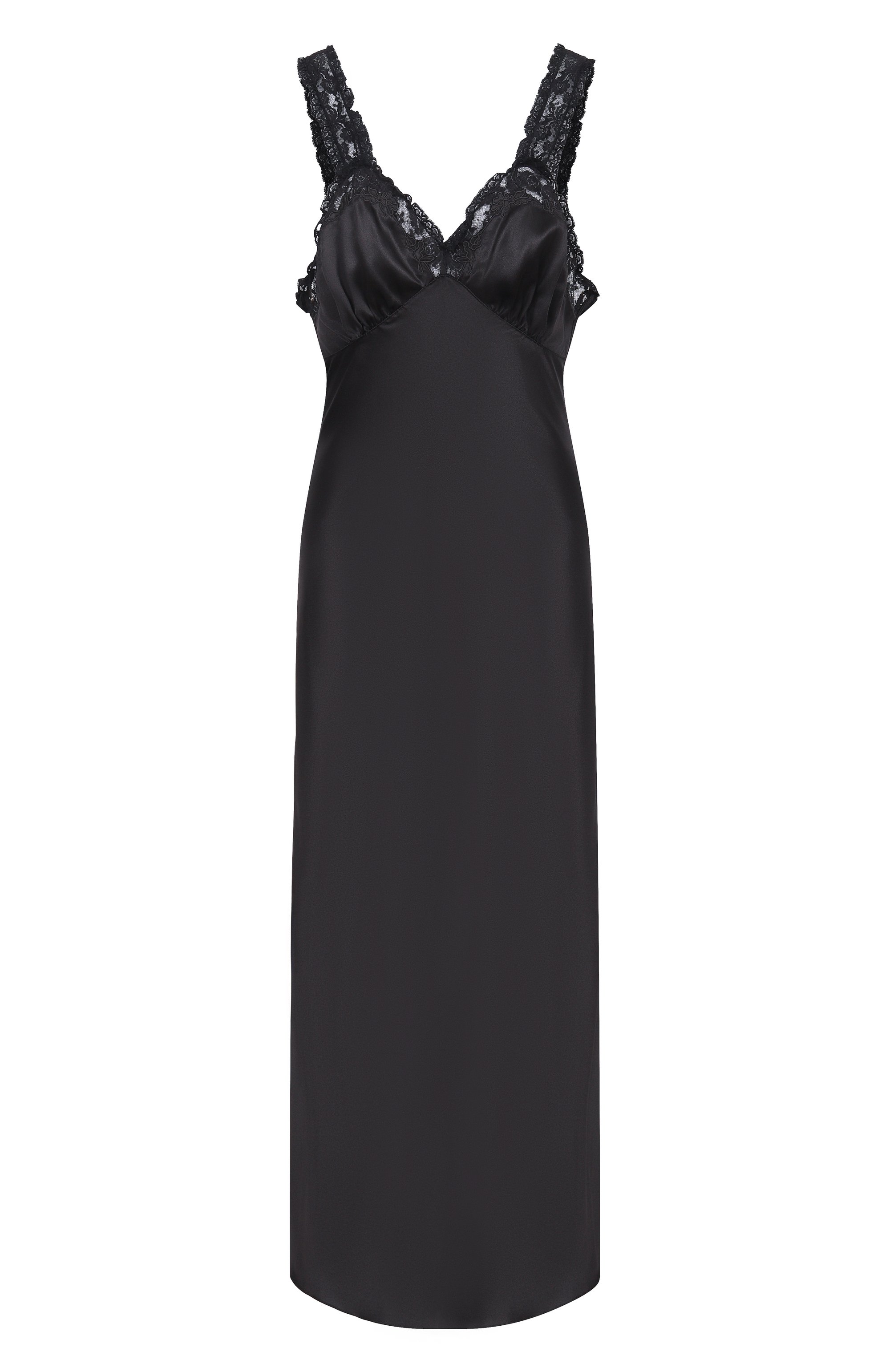 Атласное платье SAINT LAURENT, арт. 856030/Y7G27, фото 1