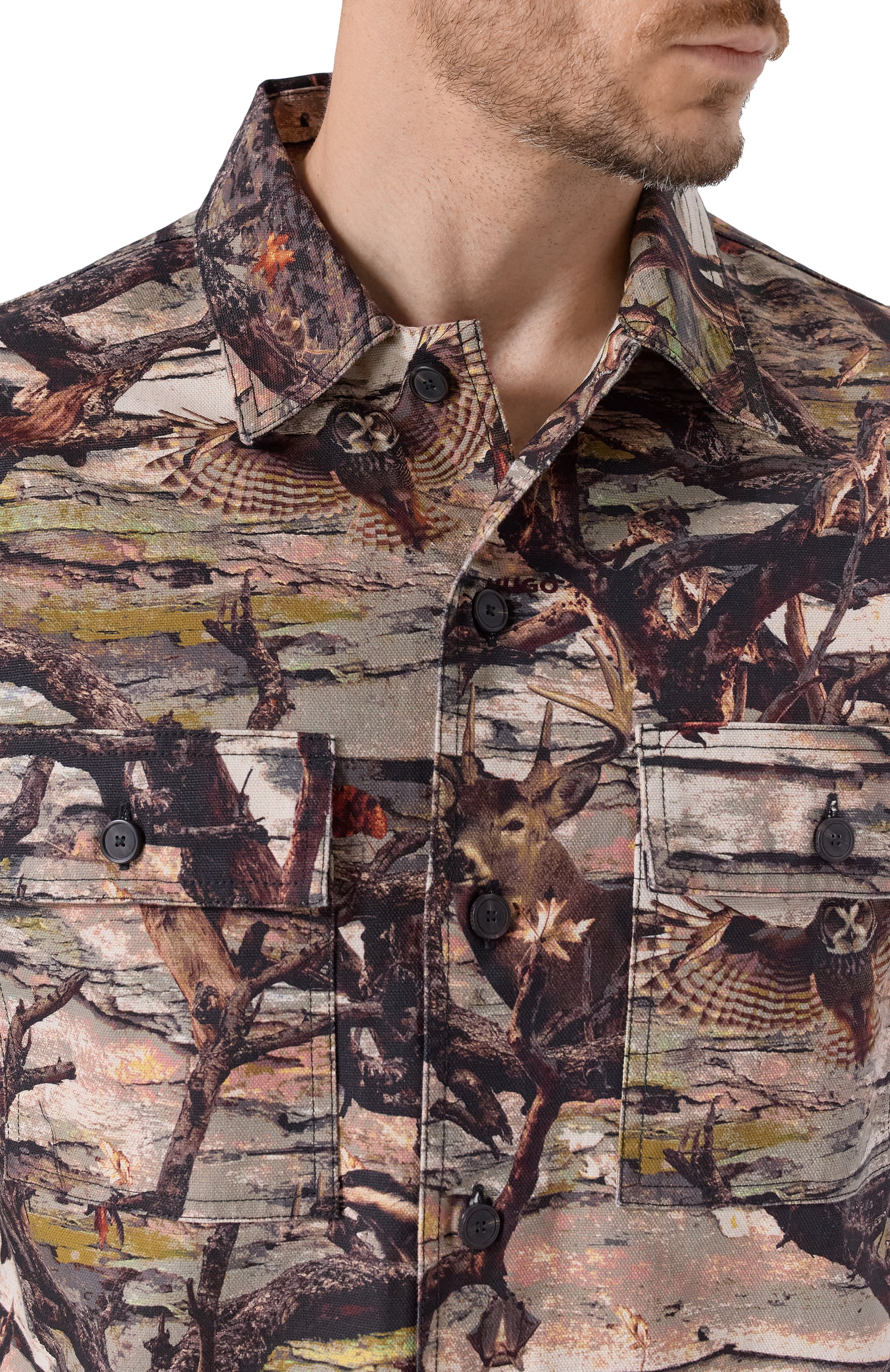 Хлопковая рубашка HUGO, арт. 50549747, фото 5