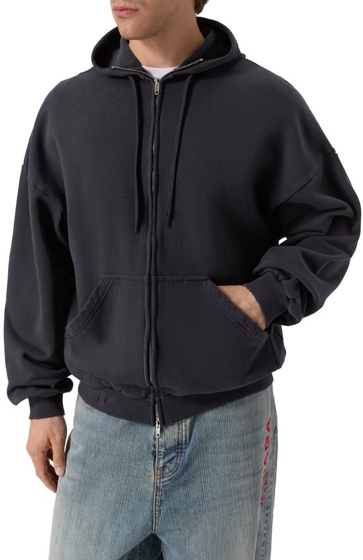 Хлопковая толстовка Balenciaga 826162/TSVF8 Чёрный  826162/TSVF8 Фото 3