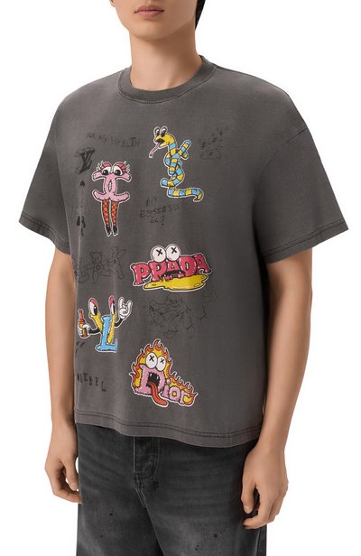 Хлопковая футболка DOMREBEL, арт. M LUXURY SKETCH/T-SHIRT, фото 3