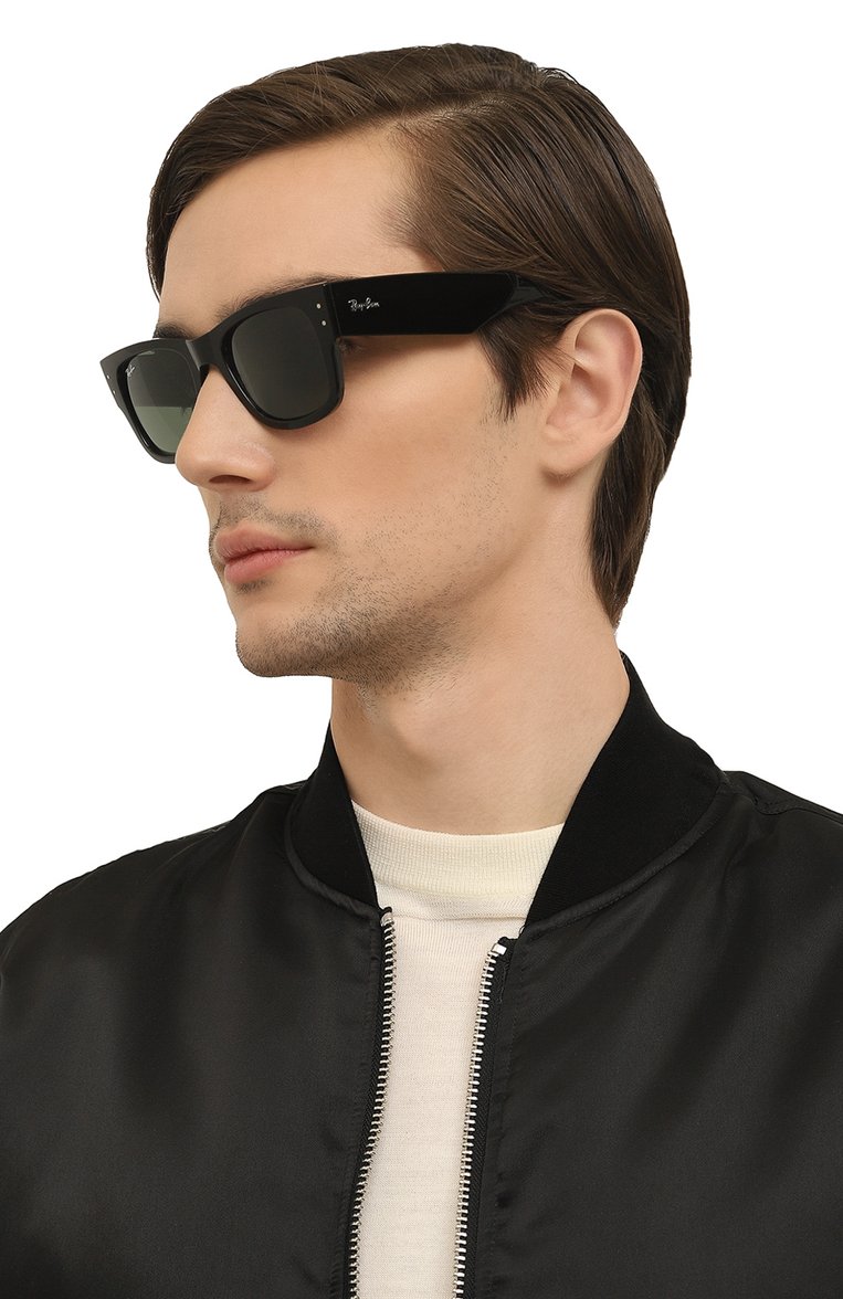Женские солнцезащитные очки RAY-BAN черного цвета, арт. 0840S-901/31 | Фото 3 (Тип очков: С/з; Кросс-КТ: С/з-унисекс; Нос: Не проставлено; Региональные ограничения белый список (Axapta Mercury): Не проставлено; Материал: Пластик; Оптика Гендер: оптика-унисекс; Очки форма: Квадратные)