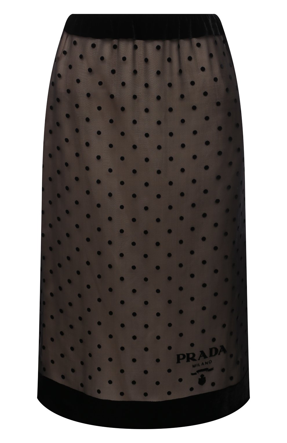 Юбка из шелка и вискозы PRADA, арт. P142T-1Z4Y-F0002-221, фото 1