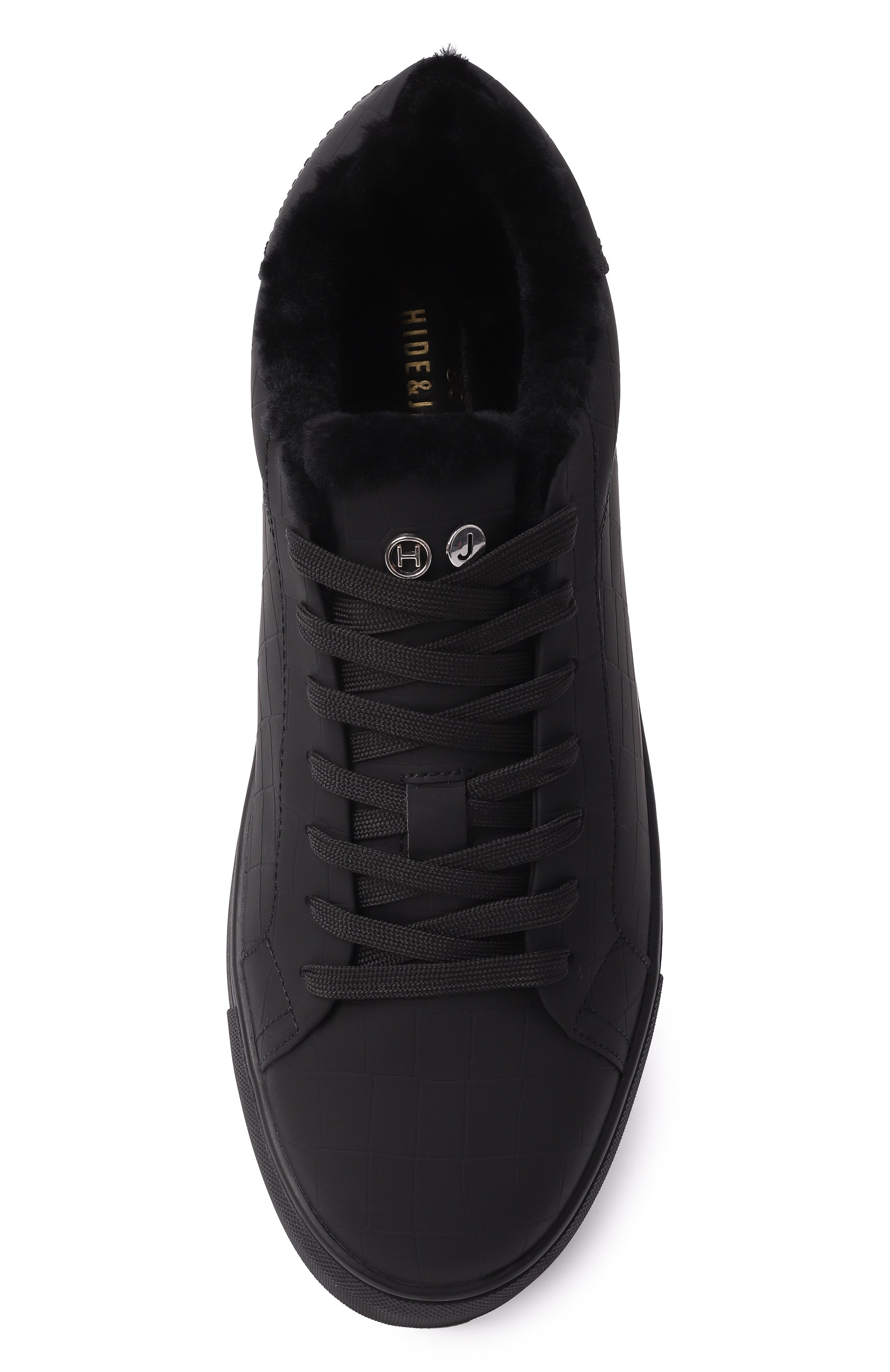 Кожаные кеды oil HIDE AND JACK, арт. EIBKLBLKBLK_MTB, фото 6