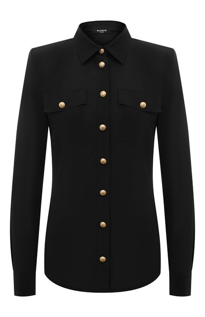 Женская шелковая рубашка BALMAIN, арт. AF1HS050SB66