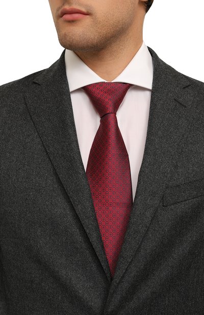 Шелковый галстук STEFANO RICCI красного цвета по цене 31000 руб., арт. CCXL/54017, фото 2 Шелковый галстук STEFANO RICCI, арт. CCXL/54017, фото 2