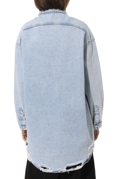 Джинсовая рубашка YANA JEANS голубого цвета по цене 16000 руб., арт. 13-30-002-550, фото 4 Джинсовая рубашка YANA JEANS, арт. 13-30-002-550, фото 4