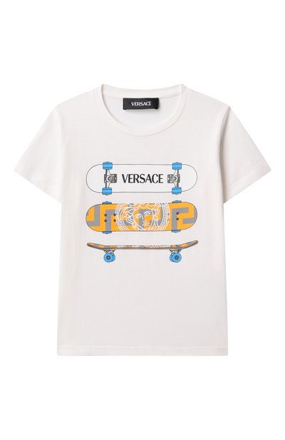 Хлопковая футболка VERSACE, арт. 1018560/1A13231