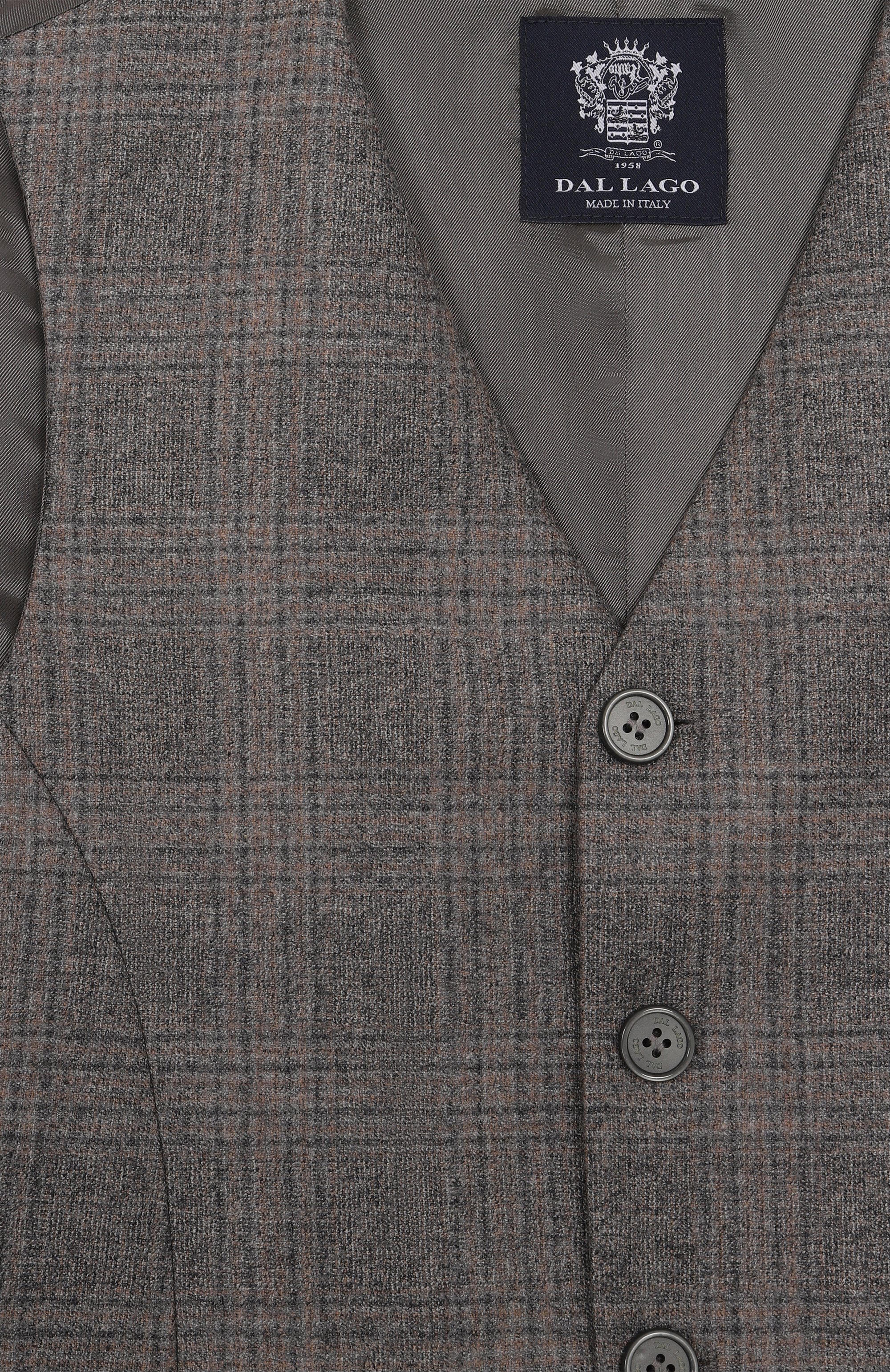 Шерстяной жилет DAL LAGO серого цвета по цене 15750 руб., арт. N022F/9901/13-16, фото 3 Шерстяной жилет DAL LAGO, арт. N022F/9901/13-16, фото 3