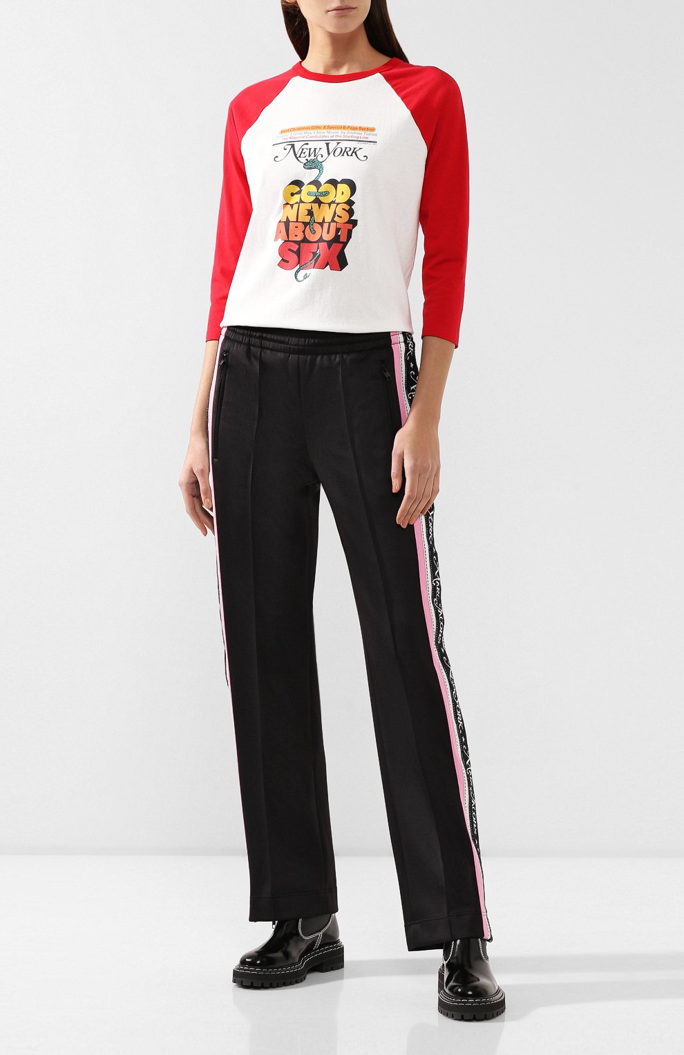 Хлопковый лонгслив MARC JACOBS (THE) белого цвета по цене 14250 руб., арт. M4007968, фото 2 Хлопковый лонгслив MARC JACOBS (THE), арт. M4007968, фото 2
