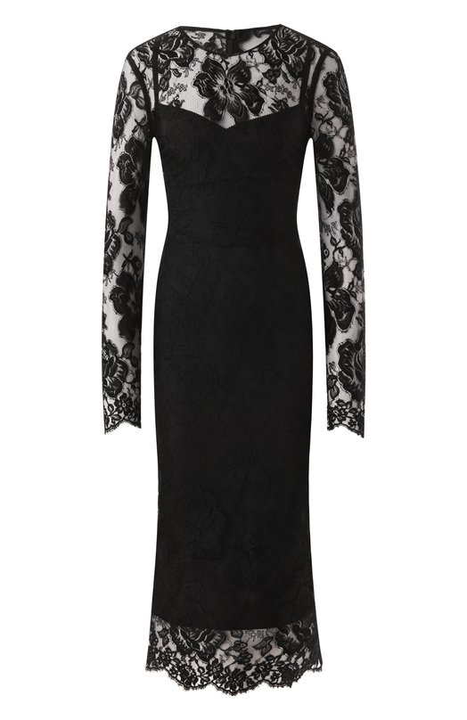 фото Платье из вискозы и хлопка dolce & gabbana