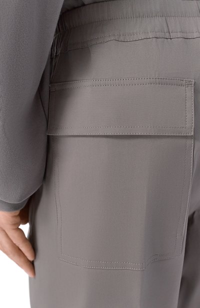 Хлопковые брюки RICK OWENS, арт. RU02F4378/TE, фото 5