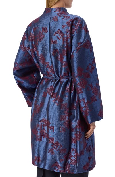 Пальто GIORGIO ARMANI синего цвета по цене 559000 руб., арт. GW003442/TE23101, фото 4 Пальто GIORGIO ARMANI, арт. GW003442/TE23101, фото 4