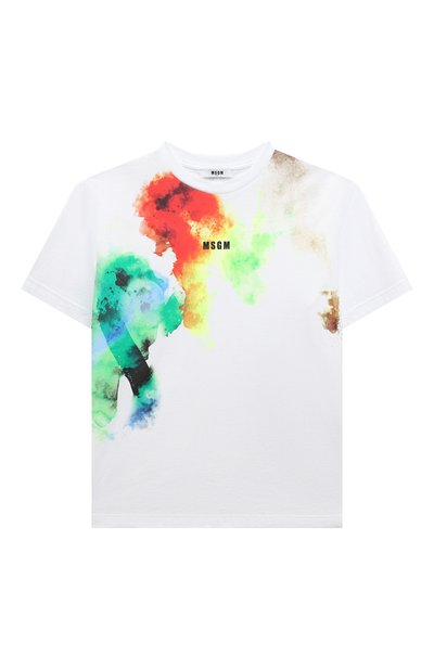 Хлопковая футболка MSGM KIDS, арт. S4MSJBTH221