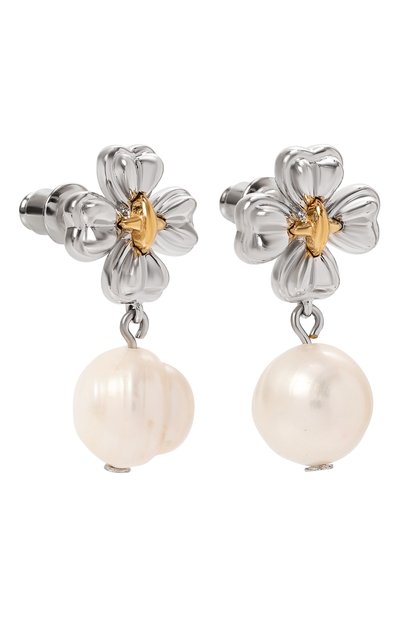 Серьги SSIL серебряного цвета по цене 15300 руб., арт. SS23FEC023CBFFFPP/M, фото 3 Серьги SSIL, арт. SS23FEC023CBFFFPP/M, фото 3