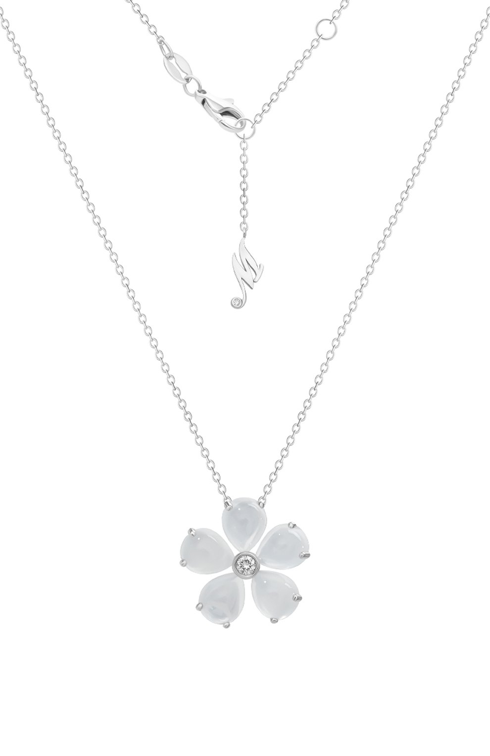 Кулон MERCURY бесцветного цвета по цене 407000 руб., арт. MP18723/WG/FLMST_L, фото 1 Кулон MERCURY, арт. MP18723/WG/FLMST_L, фото 1