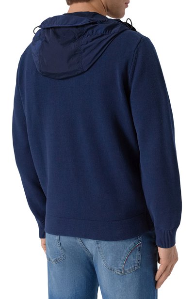 Хлопковый кардиган C.P. COMPANY темно-синего цвета по цене 68200 руб., арт. 18CMKN027A006056M, фото 4 Хлопковый кардиган C.P. COMPANY, арт. 18CMKN027A006056M, фото 4