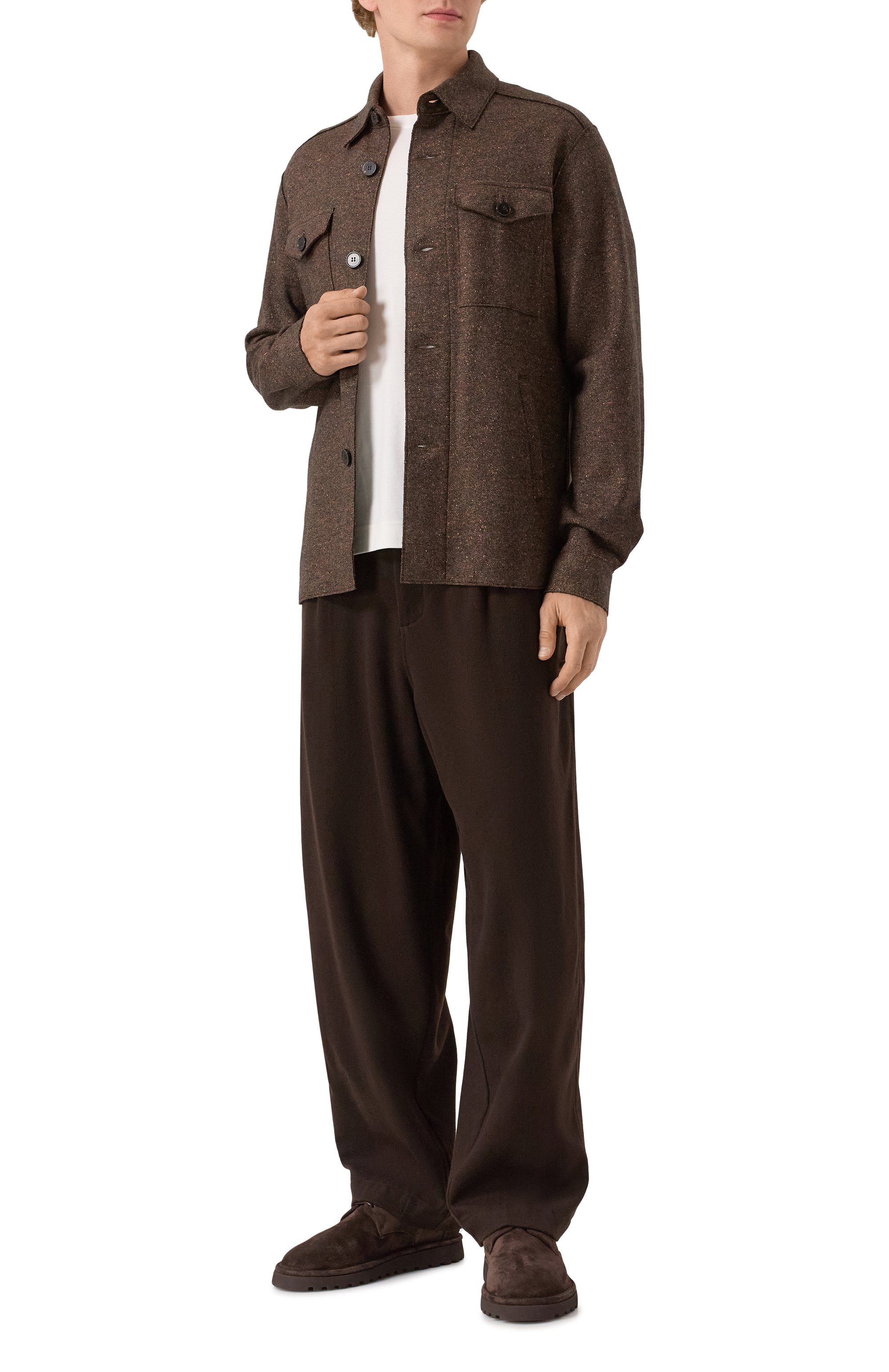 Брюки из шерсти и кашемира EMPORIO ARMANI, арт. EM003662/AF17835, фото 2