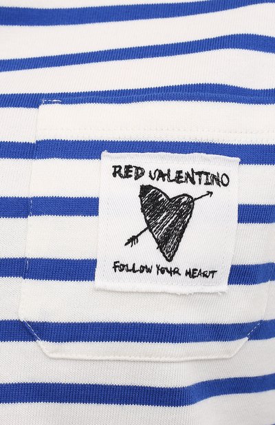 Хлопковая футболка REDVALENTINO, арт. VR0MG10I/5VH, фото 5