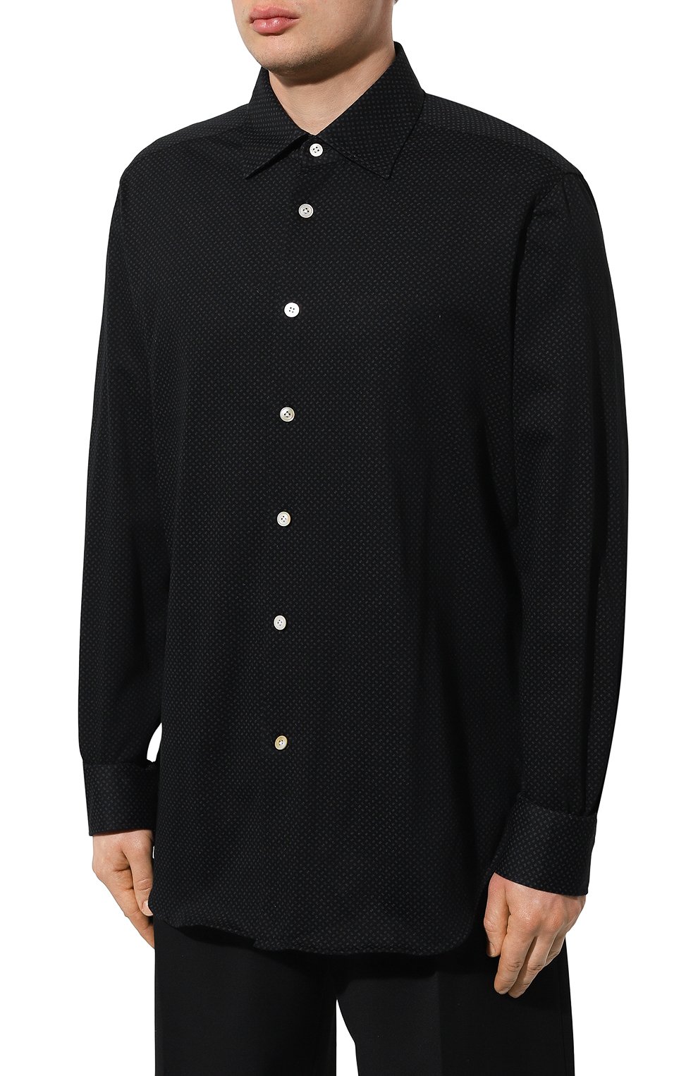 Хлопковая рубашка KITON, арт. UCIH07147, фото 3