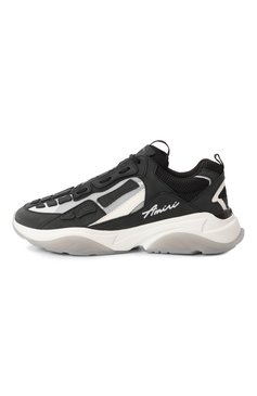Мужские кожаные кроссовки bone running AMIRI черного цвета, арт. AMF0SR1091 | Фото 4 (Драгоценные камни: Проставлено; Подошва: �Массивная; Материал сплава: Проставлено; Материал внутренний: Текстиль; Материал внешний: Натуральная кожа; Материал утеплителя: Без утеплителя; Кросс-КТ: Низкие; Стили: Классический)