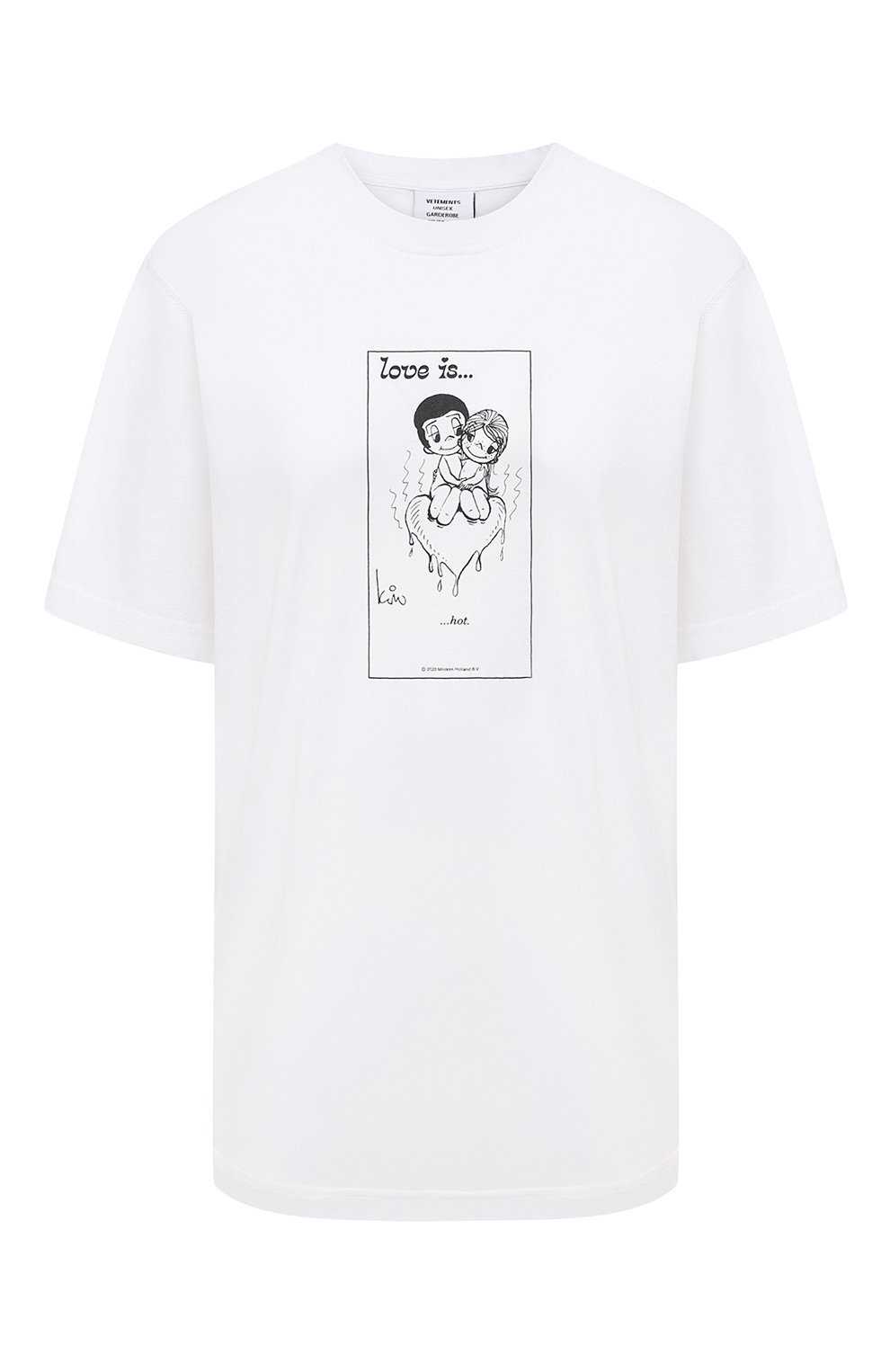 Хлопковая футболка VETEMENTS, арт. UAH21TR680 1600/W, фото 1