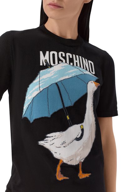 Хлопковый пуловер MOSCHINO, арт. A0919/5511, фото 5