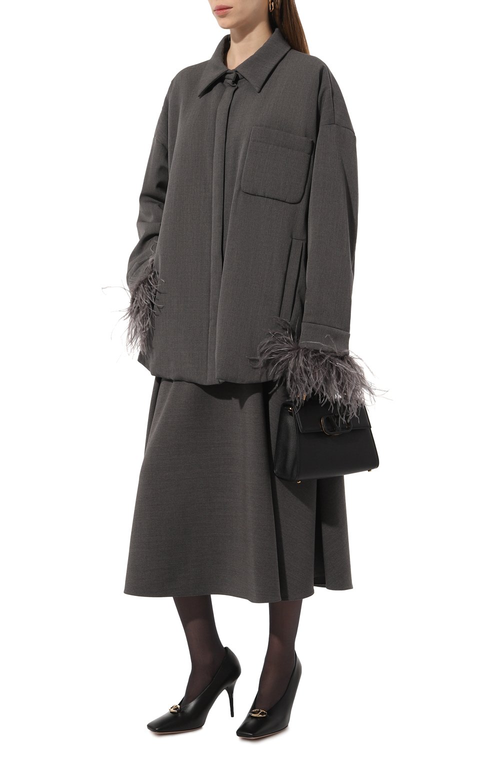 Шерстяная юбка VALENTINO, арт. 5B3RABP27CU, фото 2