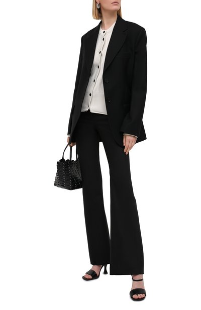Кардиган из хлопка и шелка PROENZA SCHOULER WHITE LABEL светло-бежевого цвета по цене 47850 руб., арт. WL2117559-KS054, фото 2 Кардиган из хлопка и шелка PROENZA SCHOULER WHITE LABEL, арт. WL2117559-KS054, фото 2