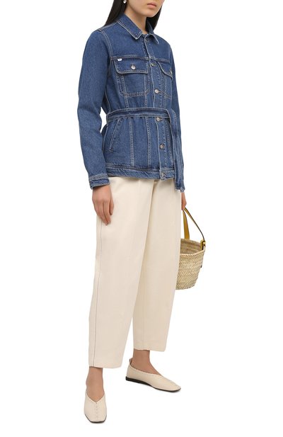 Джинсовая куртка TWO WOMEN IN THE WORLD синего цвета по цене 32050 руб., арт. CL01/A1HF035, фото 2 Джинсовая куртка TWO WOMEN IN THE WORLD, арт. CL01/A1HF035, фото 2