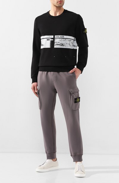 Хлопковый свитшот STONE ISLAND, арт. 721563094, фото 2