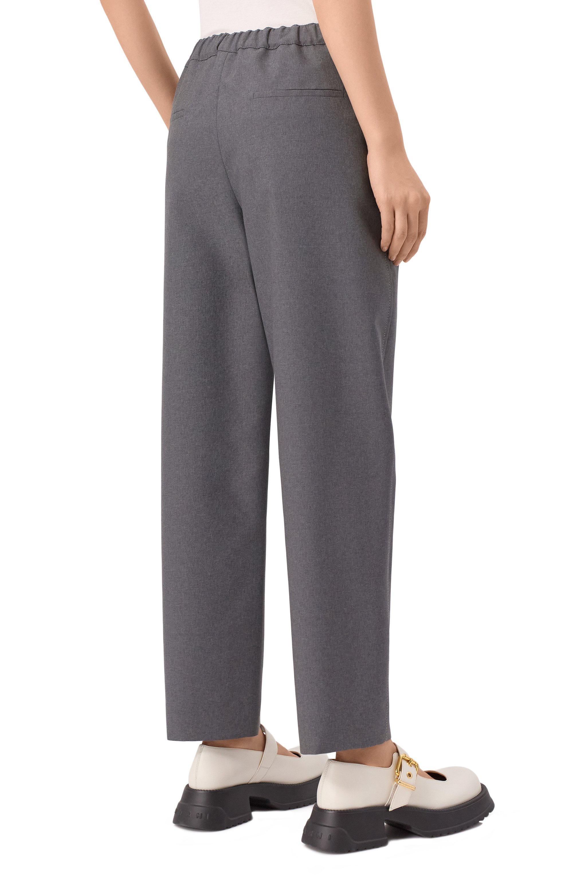 Шерстяные брюки MARNI, арт. PAMA0482U0/TW839, фото 4